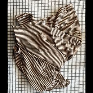 American Apparel brown and cream circle scarf